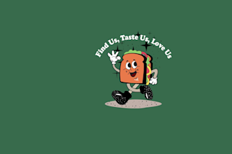 draw cartoon, christmas mascot logo , t shirt and sticker