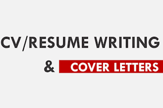 design, write and edit a killer resume, CV or cover letter