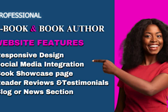 book author website design children book website redesign ebook landing page