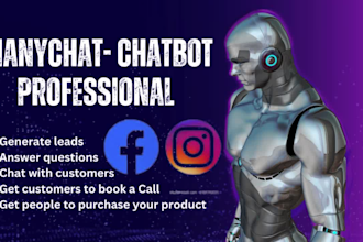 build expert ai chatbot for social media platforms with manychat