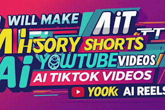 make ai history youtube shorts, ai health videos, ai tiktok videos, ai reels