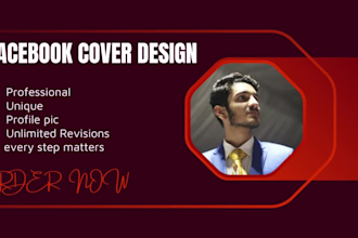 design professional facebook cover, post and banners