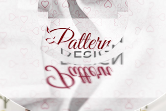 create seamless pattern, monogram and fabric pattern design