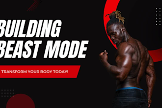create scroll stopping thumbnails for gym, fitness videos