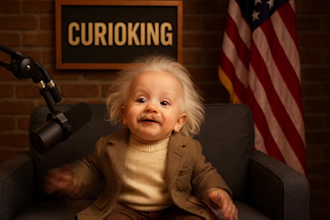 create ai baby talking video ai character podcast style ad ai short film