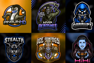 design gaming mascot sports logo