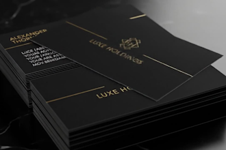create a sleek, minimalist business card for your office