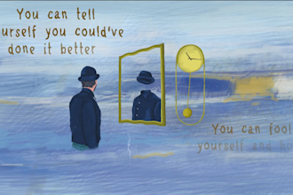 create hand painted animated lyric music video