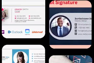 create clickable html email signature for gmail, outlook, etc