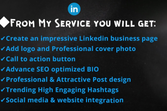 create and manage linkedin company business page and ads campaign