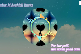 write romantic and sad lyrics for your song
