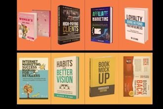 do kindle ebook cover design and KDP print book cover design