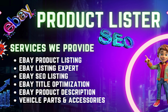 do  ebay lister, ebay listing, ebay product listing, ebay SEO, product lister