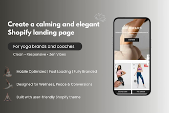 craft a high converting shopify yoga landing page