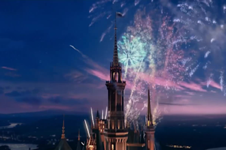 recreate the evergreen walt disney intro with your logo