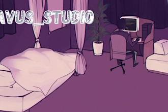 create simple lofi loop animation and animated gif,loop animation,lofi animation