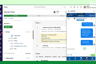 integrate call, SMS, and email with pipedrive CRM and twilio