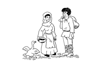 draw a simple line art illustration