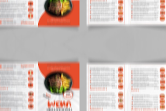 do modern flyer, poster, menu design, post card or brochure