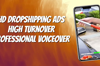 create catchy dropshipping video ads for facebook,amazon product and tiktok