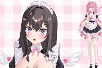 design nsfw vtuber model, 2d vtuber model, vtuber rigging, live 2d, 2d vtuber