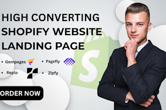 build automated shopify pagefly landing page gempages shopify custom website