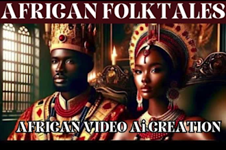 create viral african folktales video for hunter and adult youtube channel