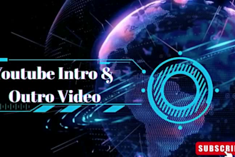 do logo animation video or youtube outro video within 24hrs
