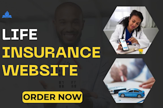 build insurance website health insurance landing page life insurance marketing