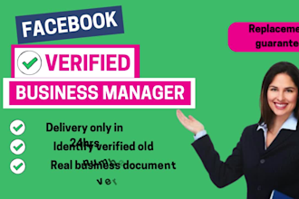 create fresh verified fb business manager with ads account and fix any ads issue