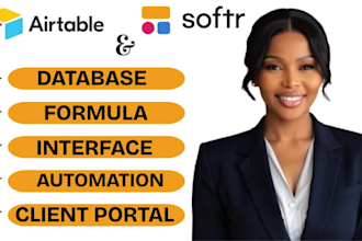 be your airtable expert,airtable database,client portal,softr expert,interface