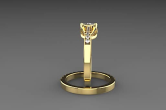 make 3d jewelry design, cad 3d model and rendering