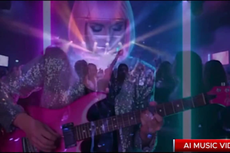 produce ai music video, ai music visualization and animated music video