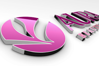 make this 3d logo intro and outro in 4k