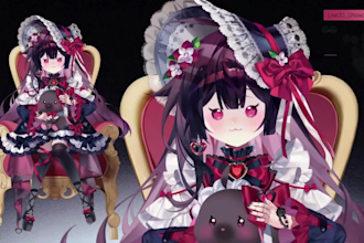 do and rig live 2d vtuber model, live2d model, 2d vtuber model and vtuber avatar