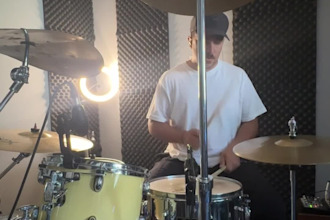 record live drums for rock, pop, funk or indie songs