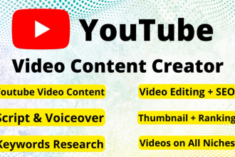 be your youtube video content creator