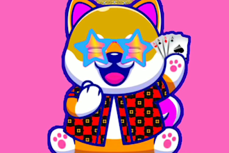 do a cute cartoon character design, nft art