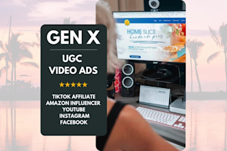 create authentic genx ugc ads social media, websites, amazon influencer, tts