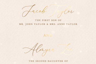make a beautiful animation video wedding invitation