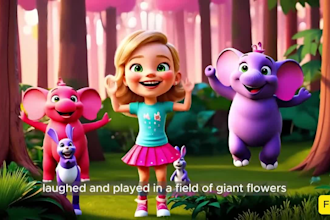 create ai animation story 3d cartoon for kids ai video art