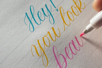 write in brush calligraphy for you