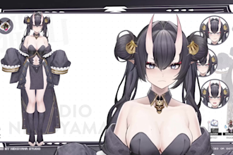 create top tier character design and rigging