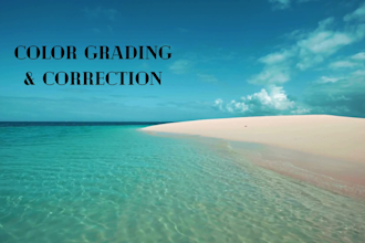 do color grading, retouch in video and photo