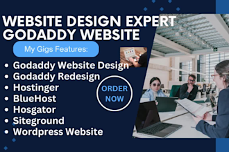 do godaddy website, godaddy redesign, bluehost, hostinger, wordpress, siteground