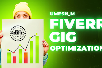 create high performing fiverr gig description,gig image and gig SEO