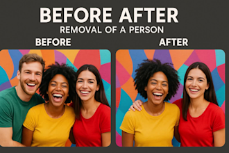 photo editing remove people object removal distractions wires tourists
