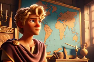 create ai animation story, 3d cartoon, ai video ads, or pixar style kids video