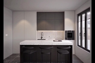 create a stunning modern 3d kitchen design