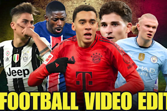 edit football videos for you tube channel